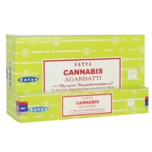 image of 12 Packs of Cannabis Incense Sticks by Satya