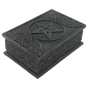 Image of Celtic Black Resin Pentagram Box