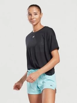 Image of Reebok Workout Supremium Detail T-Shirt - Black, Size XS, Women