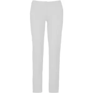 image of Kariban Womens/Ladies Chino Trousers (12 UK) (White)