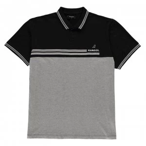 Kangol XL West Polo Shirt Mens - Black/Grey