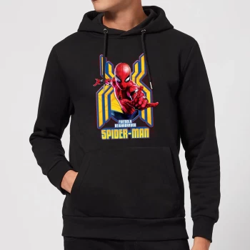 image of Spider Man Far From Home Friendly Neighborhood Spider-Man Hoodie - Black - S