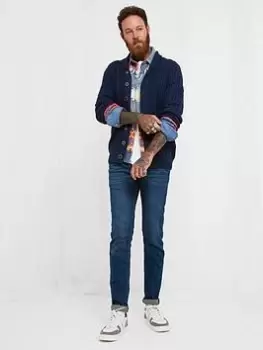 Image of Joe Browns Cut Above Cardigan - Navy, Size 2XL, Men