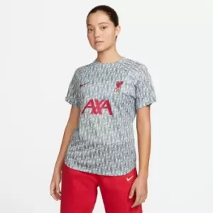 Image of Nike W Nk Df Top Ss Pm - Grey
