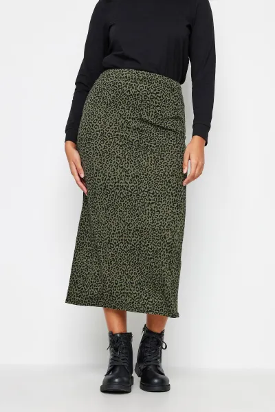 Image of Animal Print Tube Skirt