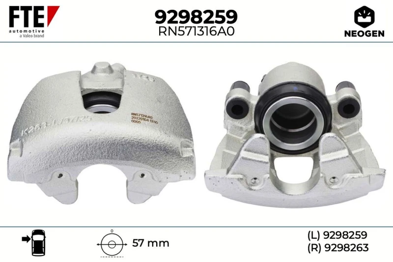 Image of Brake caliper FTE 9298259