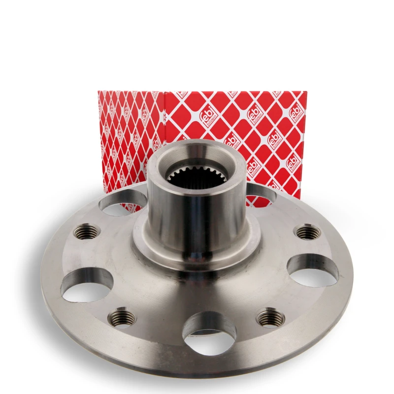 Image of FEBI BILSTEIN 36091 Wheel Hub Rear Axle, without wheel bearing Wheel Hub (653)