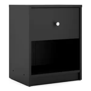 May Bedside Table 1 Drawer In Black