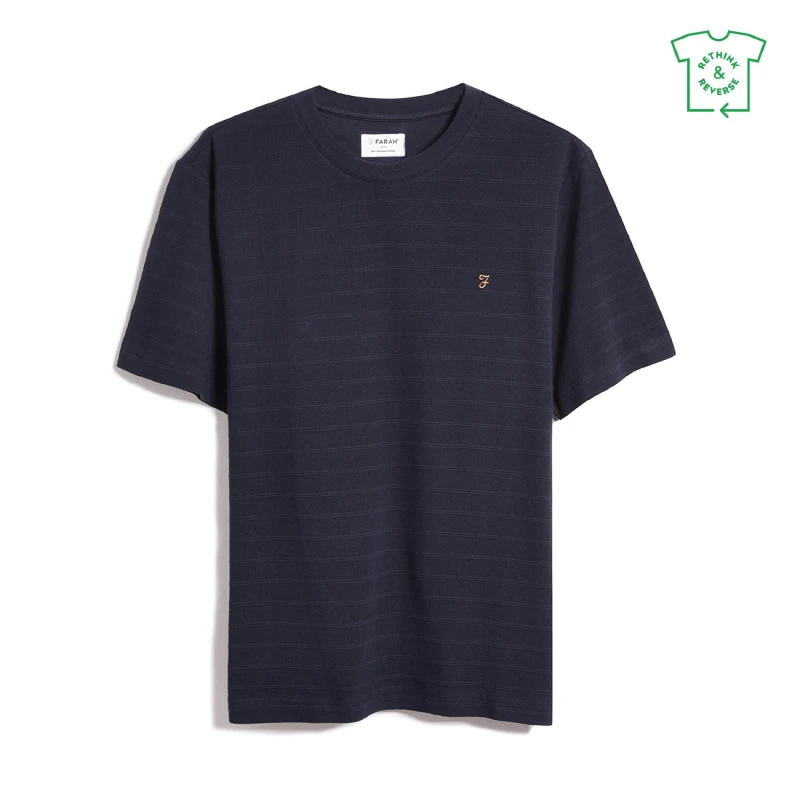 Image of Farah Buster Stripe - Blue Blue XS