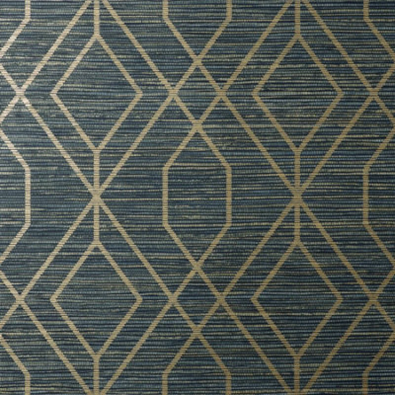 Image of Crown Fusion Trellis Navy Wallpaper M1774