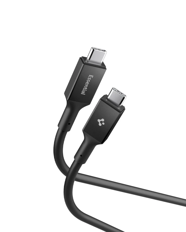 Image of Spigen Essential USB-C to USB-C Cable (240W) 1.2 m Black