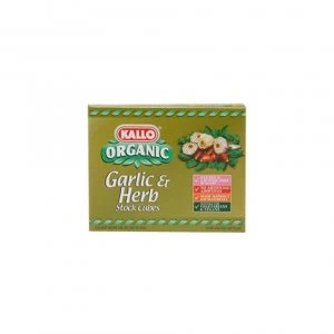 image of Kallo Organic Garlic & Herb Stock Cubes 66g