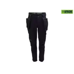 Image of Apache Calgary Black Stretch Holster Trousers Waist 38" Leg 33in