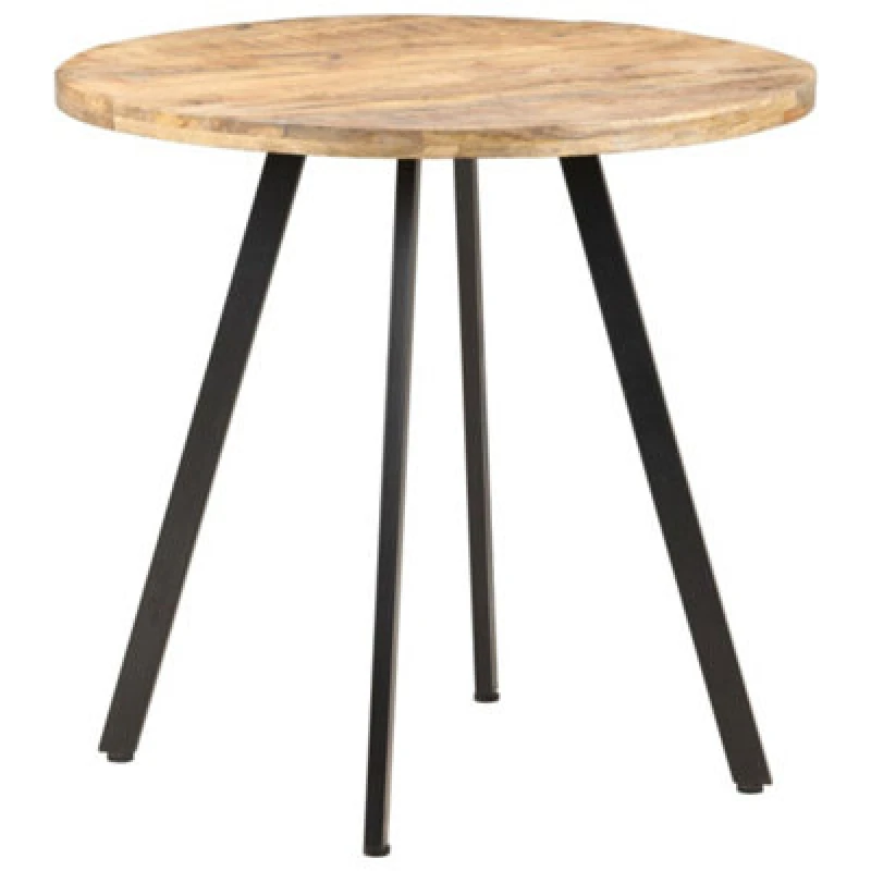 Image of VIDAXL Dining Table 80cm Rough Mango Wood Vidaxl 8720286070284