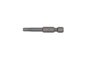 Image of Teng Tools HEX5000403 4mm Hex Bit - 50mm Long - 1/4" Hex - Pack of 3