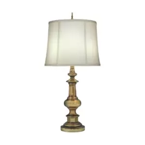 image of Elstead Washington - 1 Light Table Lamp Antique Brass, E27