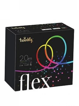 image of Twinkly Flex Smart Flexible LED Light Strip (Multiple Colour) - 200L RGB Light Flex, 3M Starter, Black, Bt+WiFi, Gen Ii, Ip20