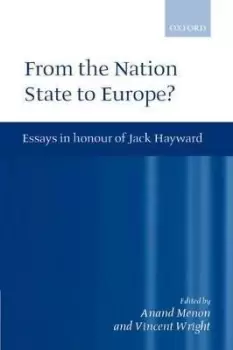 Image of From the Nation State to Europe by Anand Menon