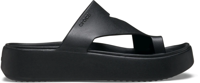 Image of Crocs Women Getaway Platform Toe Loop Sandals Black 8