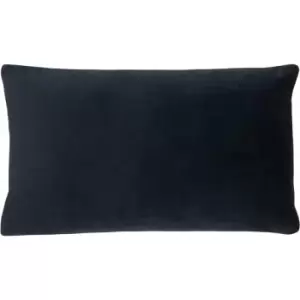 image of Paoletti - Sunningdale Velvet Rectangular Cushion Midnight - Midnight