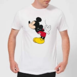 Disney Mickey Mouse Mickey Split Kiss T-Shirt - White - 4XL