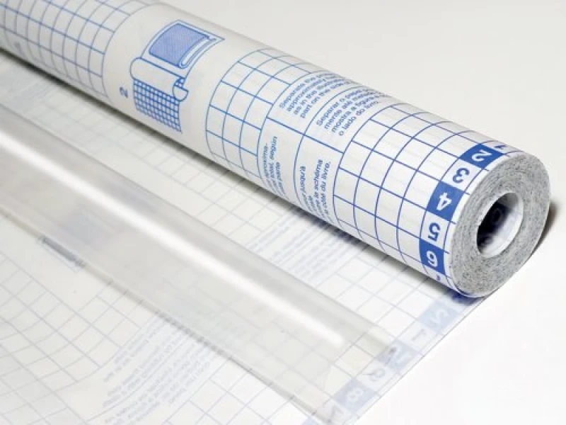 Image of Sadipal Self Adhesive Book Covering Roll 50 Micron 450mm x 10m Clear FBC12847