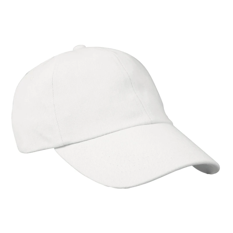 Image of Result Womens Heavy Brushed Cotton Low Profile Baseball Cap in White White Female One Size