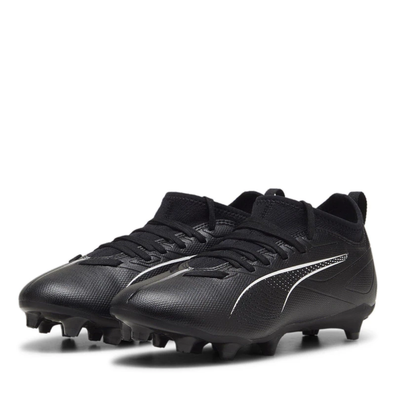 Image of Puma Ultra Match Firm Ground Football Boots Juniors - Black 3