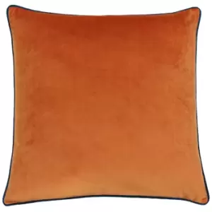 Image of Meridian Velvet Cushion Tiger/Teal, Tiger/Teal / 55 x 55cm / Polyester Filled