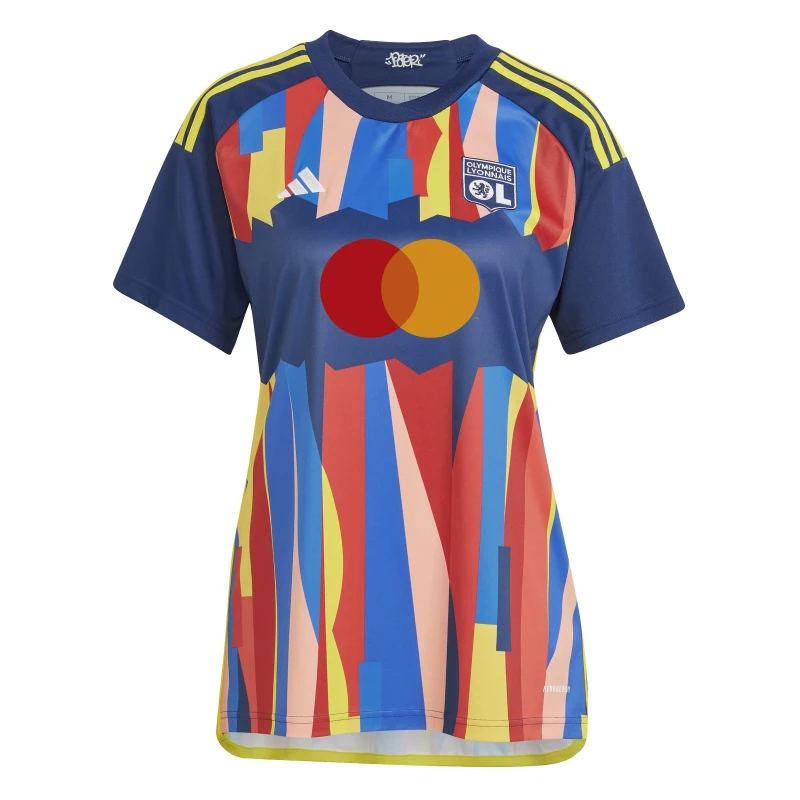 Image of adidas Olympique Lyon Third Shirt 2024 2025 Womens Navy female 8 (XS)