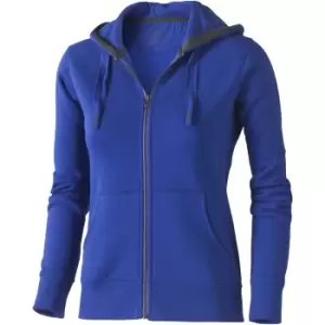 image of Elevate Womens/Ladies Arora Hooded Full Zip Sweater (XS) (Blue)