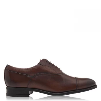 image of Ted Baker Sittab Leather Derby Shoes - Brown