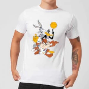 Image of Space Jam Group Shot Mens T-Shirt - White - 3XL
