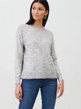 image of Oasis Salt And Pepper Bernadette Jumper - Mono, Mono, Size XS, Women