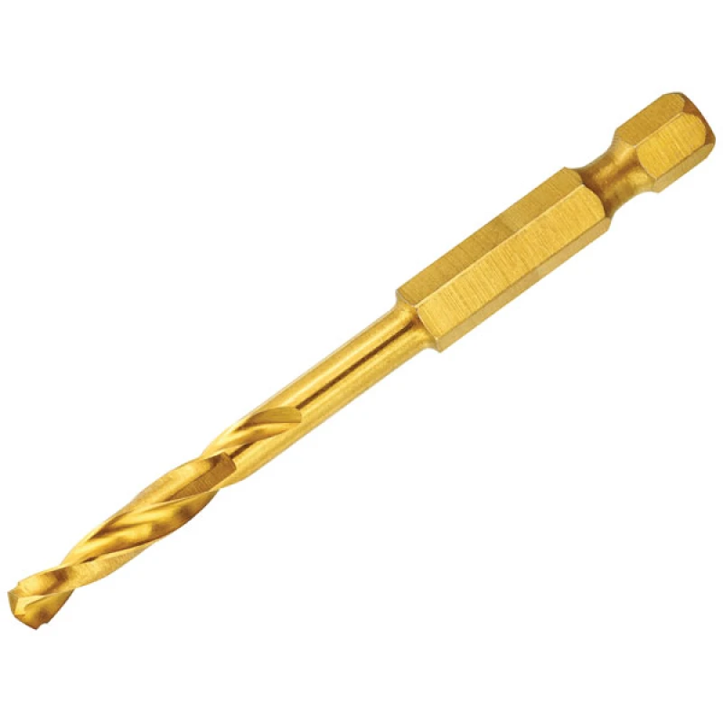 Image of DEWALT Impact Titanium Drill Bit 13.0mm OL:102mm WL:50mm DEWDT50019QZ - DEWALT 5035048535929