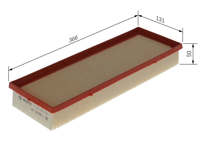 Image of Air filter Bosch F 026 400 549