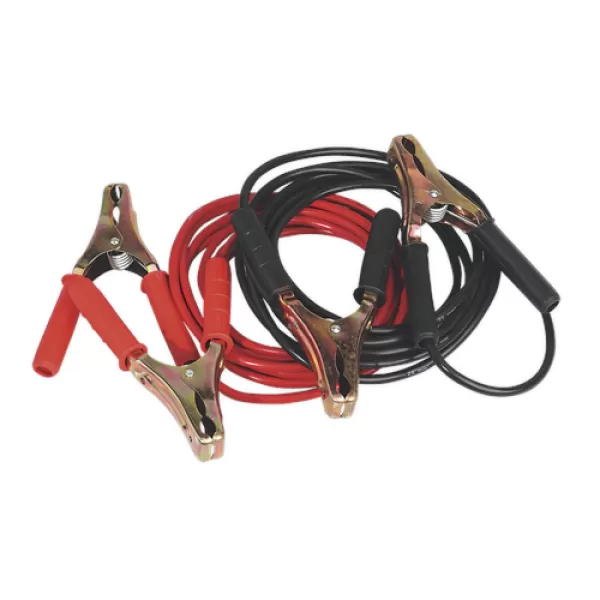 image of Sealey BC25/5/HD Booster Cables Heavy-Duty Clamps 25mm&#178; x 5mtr Copper 600Amp