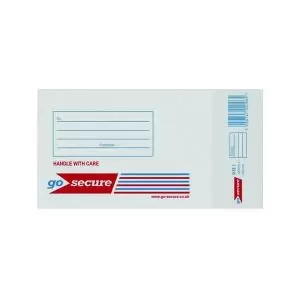 Image of GoSecure Bubble Envelope Size 1 Internal Dimensions 115x195mm White