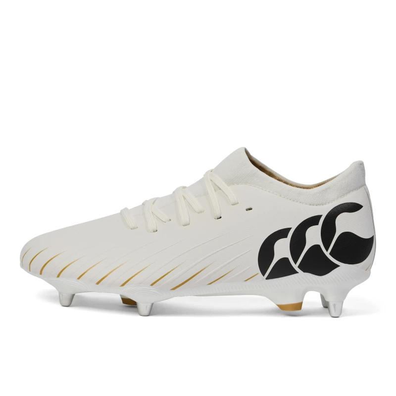 Image of Canterbury Speed Pro Mens Soft Ground Rugby Boots White male 11 (46)