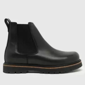 BIRKENSTOCK Highwood Leather Chelsea Boots In Black