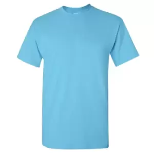 image of Gildan Mens Heavy Cotton Short Sleeve T-Shirt (M) (Sky)