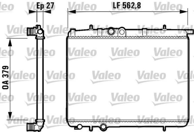 Image of Engine radiator VALEO 732910
