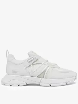 Image of Lacoste Womens L003 Textile Trainers Size 3 UK White