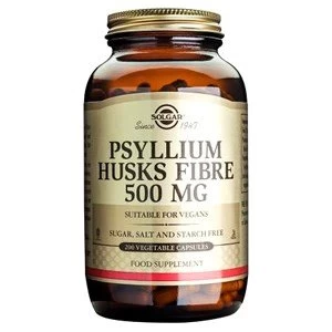 Image of Solgar Psyllium Husks Fibre 500 mg Vegetable Capsules 200 Vegicaps