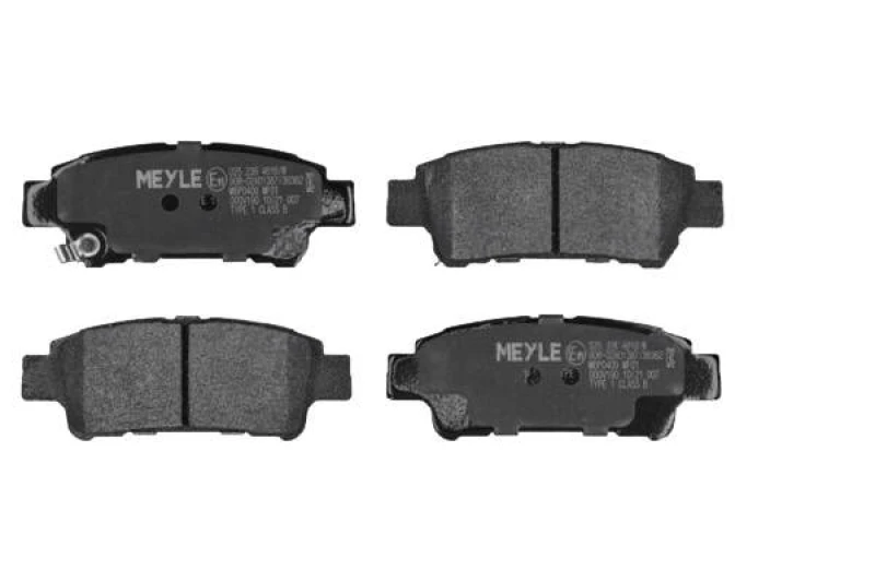 Image of MEYLE 025 236 4616/W Brake pad set Rear Axle, with acoustic wear warning, Original Quality, with anti-squeak plate Brake Pad Set,disc brake (402)