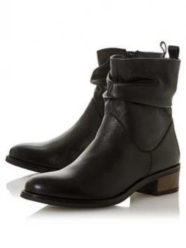 image of Dune London Pagers 2 Ruched Ankle Boot