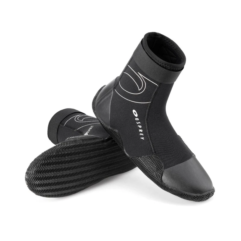 Image of Osprey Action Sports Neoprene Adult Wetsuit Boot Surf Boots Black Size: 5 Black Unisex 5