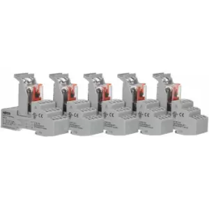 Image of Wago - 858-507 115VAC 5A 4PDT-CO din Rail Mountable Relay Module
