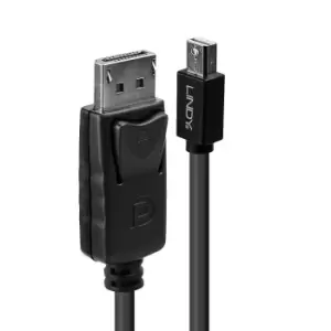 image of Lindy Mini DP to DP cable, Black 2m