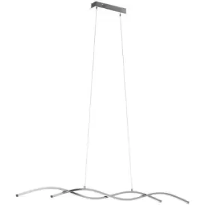 Image of Netlighting Lasana LED 2 Light Ceiling Pendant Bar Chrome - EG96103